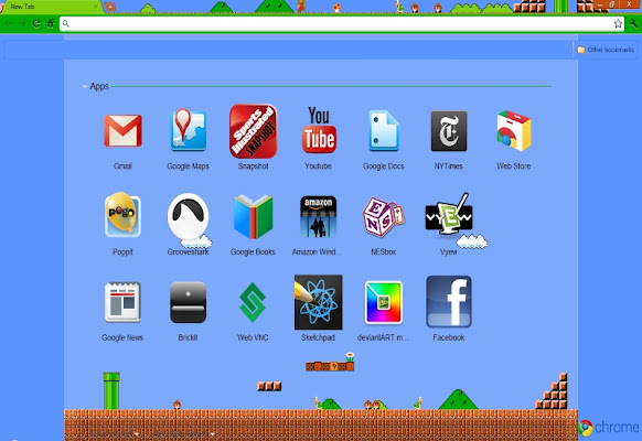 Mario Bros para o Chrome