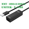 Cap Chuyên Đôi Usb Lan 2.0 Unitek Y1468 .Cáp Usb 2.0 To Lan Unitek Y - 1468 - Y1468