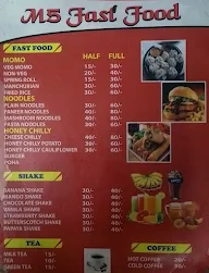 M Five Food menu 4