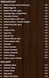 The Health Hut menu 1