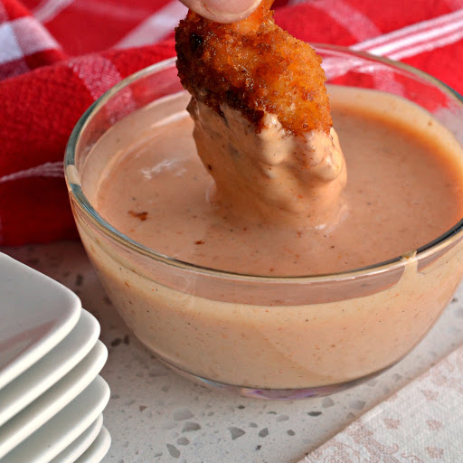 This simple six ingredient southern sauce will quickly become one of your favorites. Try it on panko breaded shrimp, beer battered onion rings and buffalo wings.  One taste and you will be hooked.