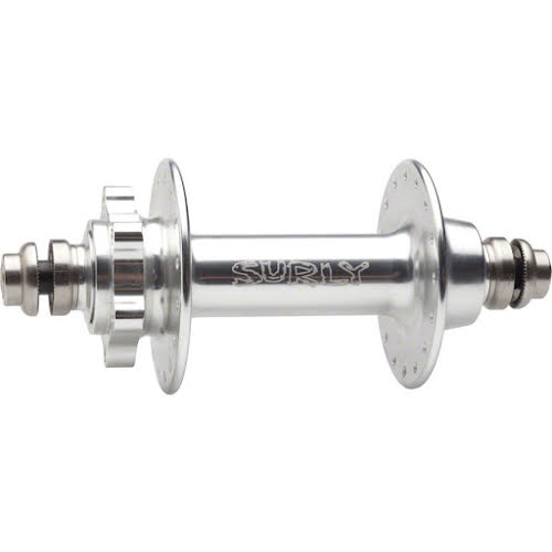 Surly Surly Ultra New Disc Fat Bike Hub 135mm Front 32h Silver  (installed)