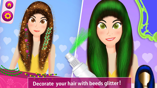 Girls Hair Salon 2019 :  Hair Colors Makeover Game captures d'écran apk mod pirater preuve 1