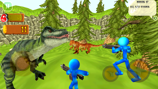 Screenshot Stickman Dinosaur Hunter