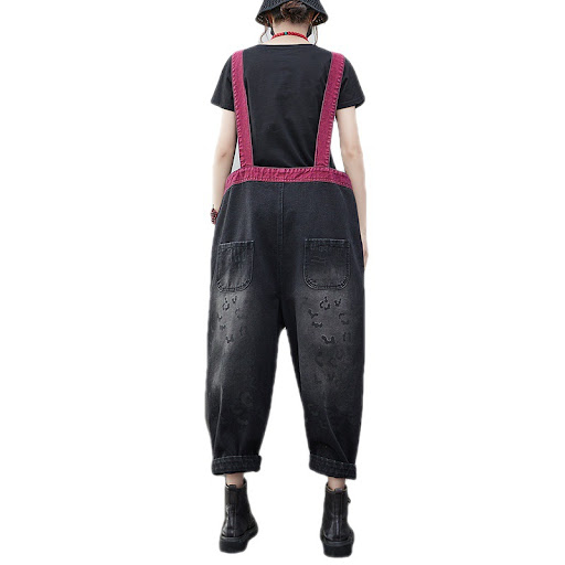 Title 6, Womens Korean Version New Jean Suspenders Summ...