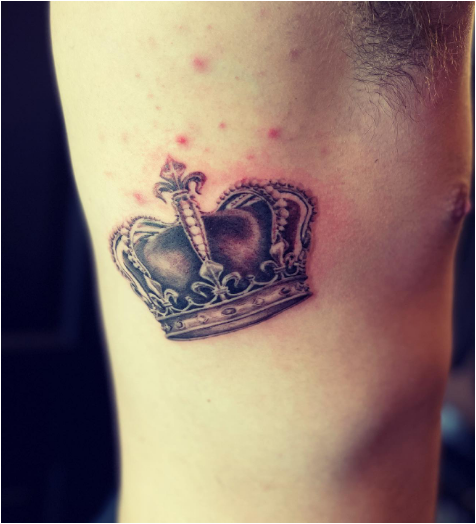 Crown Guy Rib Tattoos