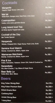 The Bar- La Woods Hotel menu 1