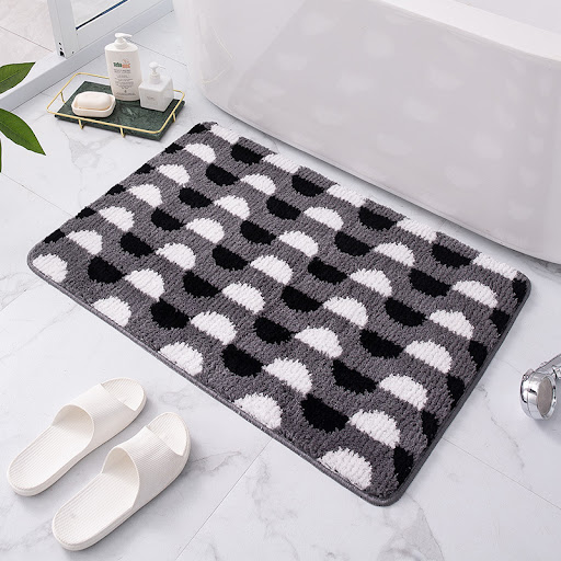 Title 2, Striped Entrance Door Mat and Bathroom Non-slip...