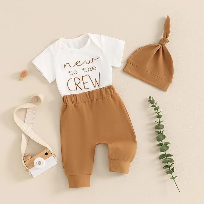 Conjunto Infantil Top Estampado e Calças de Cor Sólida Conforto e Estilo para Crianças Ideal para brincar e usar no dia a dia Um visual moderno e prático