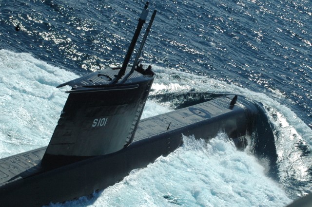 SAS Manthatisi (S101), a diesel attack submarine operated by the SA Navy. File photo.