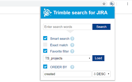 Trimble search for JIRA