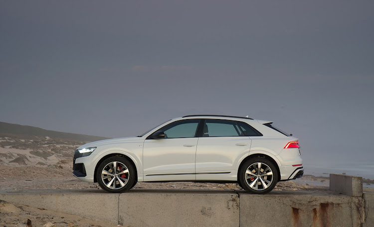 The new Audi Q8 cuts a striking silhouette