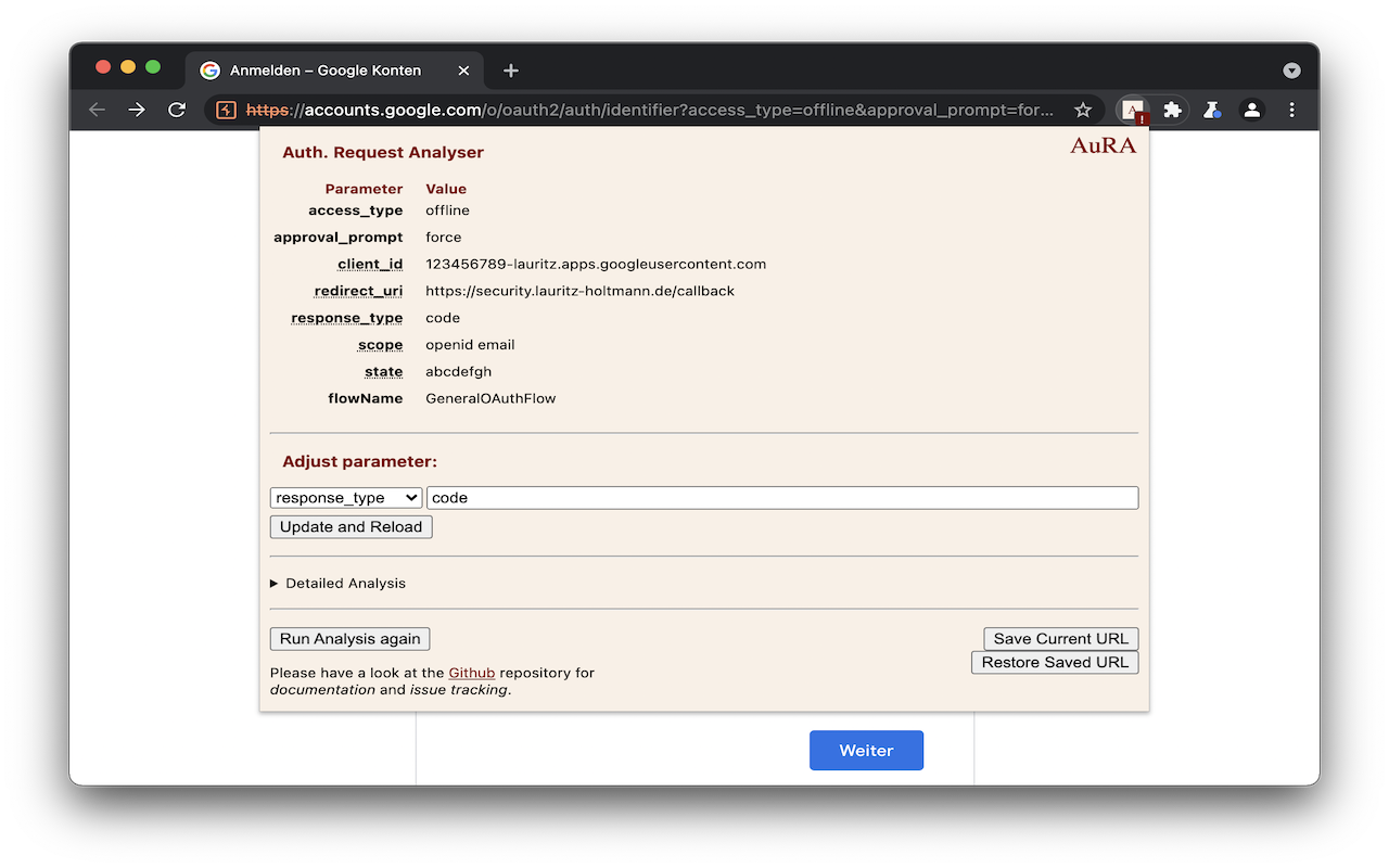 AuRA - Auth. Request Analyser Preview image 0