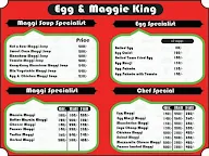 Egg And Maggie King menu 1