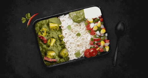 Aloo Palak Rice Bowl