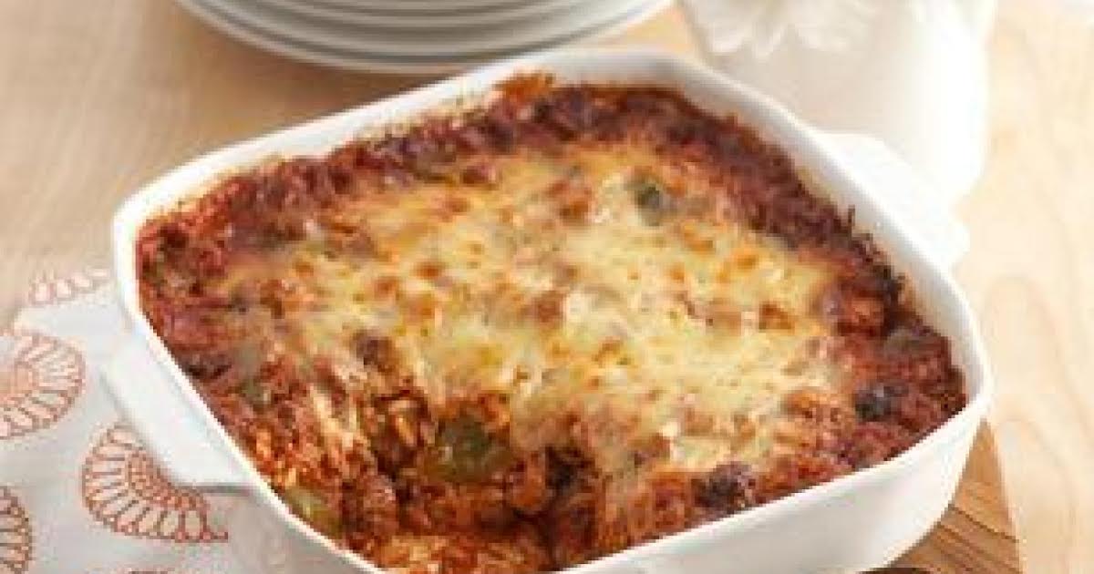 Cheesy Stuffed Pepper Casserole | Just A Pinch Recipes