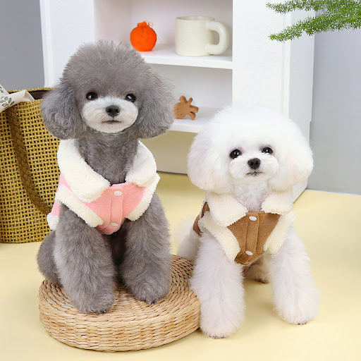 Title 7, Pet Dog Warm Traction Vest Cotton-padded Coat. ...