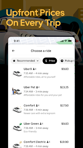 Uber - Request a ride screenshot #2