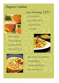 Angrezi Indian menu 1