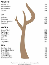 The Whiskey Bar menu 1