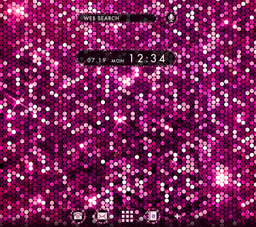 Screenshot Pink Glitter Theme