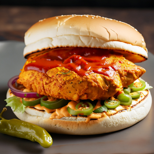 Chicken Masala Burger