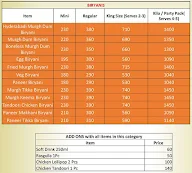 Biryani Bowl menu 5