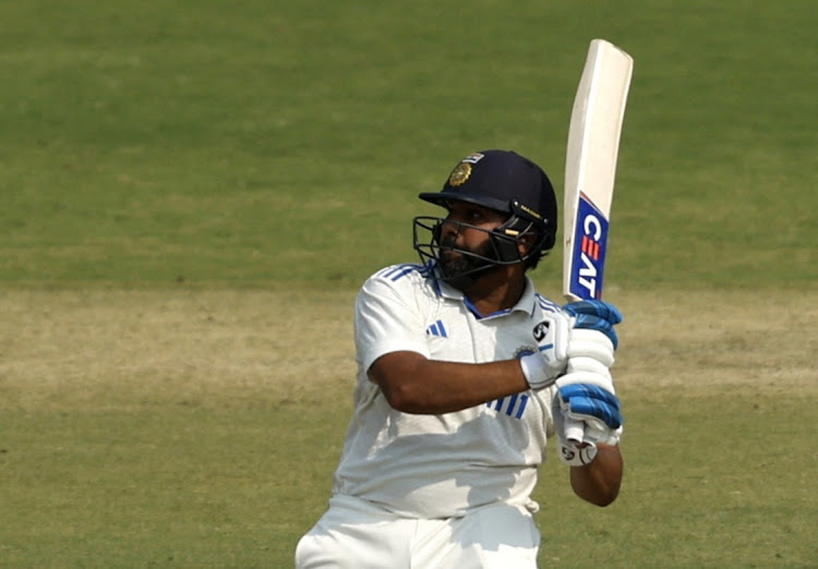 India's Rohit Sharma in action during the third Test against England at Niranjan Shah Stadium in Rajkot, India, February 15 2024. Picture: FRANCIS MASCARENHAS/REUTERS