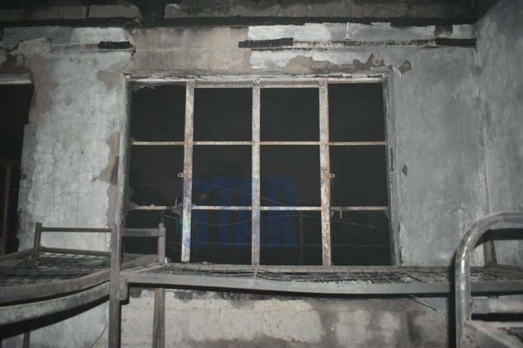 The dormitory after the fire at Upper Hill High School on Wednesday, February 5, 2020.