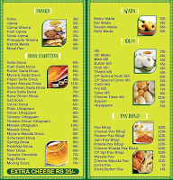 Cafe Panjurli menu 1