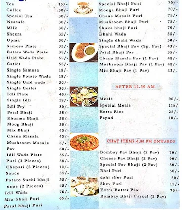 Preethi Udupi Restaurant menu 