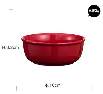 Red medium bowl