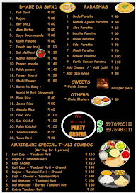 Binny's Kulcha Corner menu 1