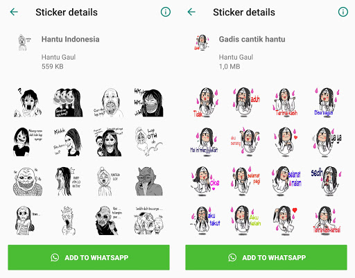 WA Sticker Hantu Gaul for Whatsapp