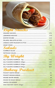 Best Falafel menu 3