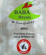 Baba Biryani menu 3