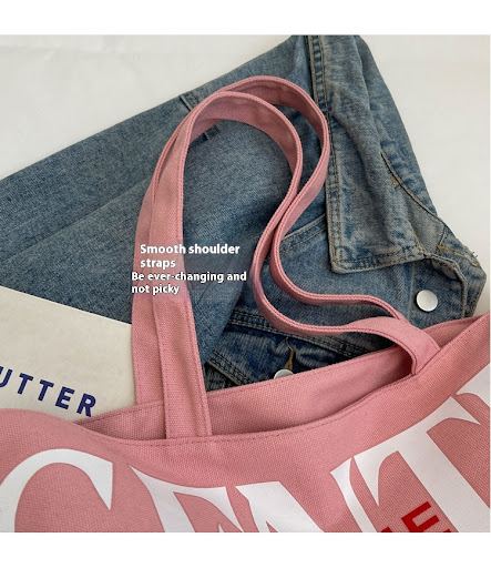 Title 20, Versatile Texture One-shoulder Large Letter Pai...