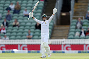 Proteas all-rounder Marizanne Kapp celebrates after reaching her century on day one of once-off Test against England Women in Taunton, England.