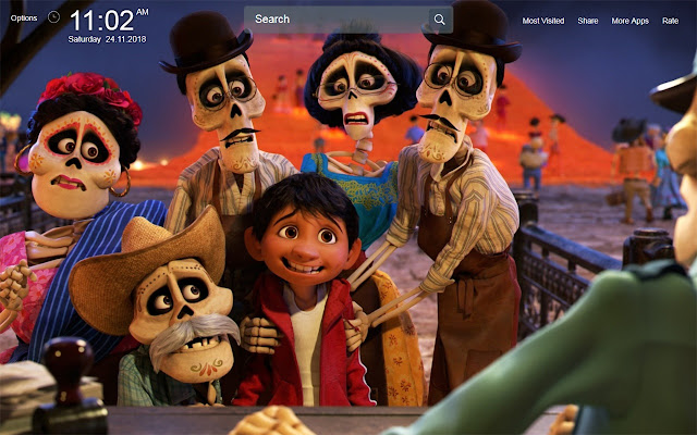 Coco Movie Wallpapers Theme New Tab