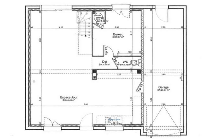  Vente Terrain + Maison - Terrain : 678m² - Maison : 98m² à Fresnoy-Folny (76660) 