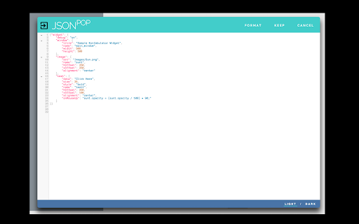 JSONpop - Textarea JSON editor