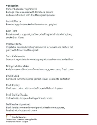 Paasha Lounge menu 3