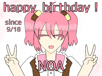 のあさん誕生日イラスト！