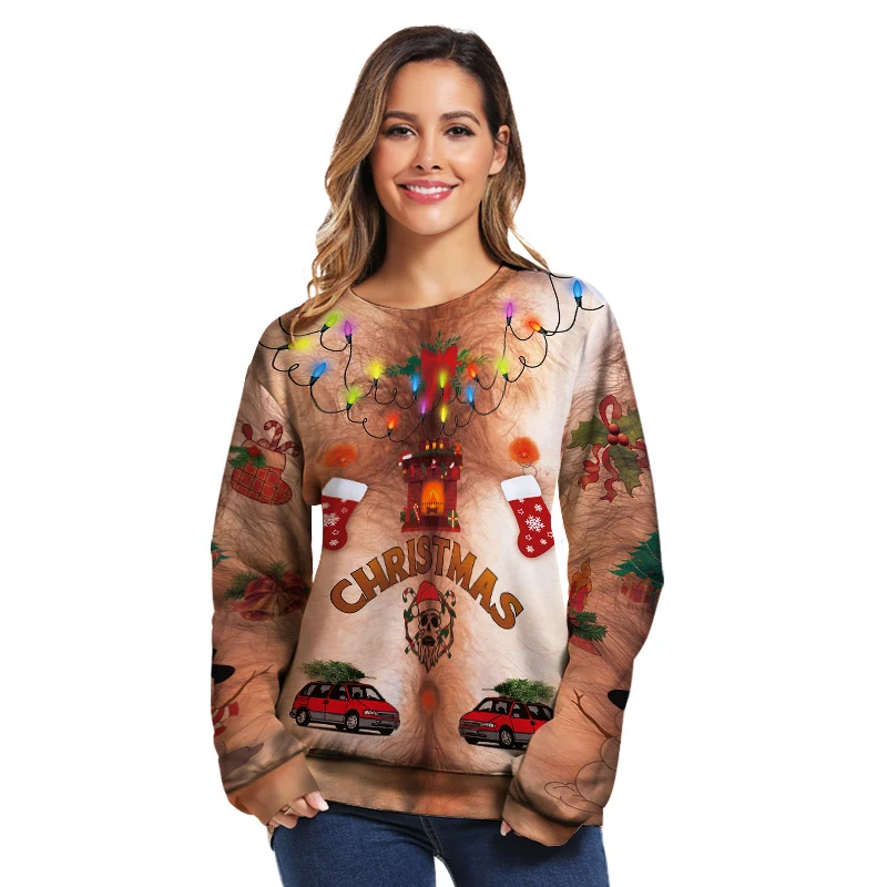 Suéter navideño de diseño festivo para celebrar la temporada con calidez y comodidad. Disfruta la Navidad con estilo y abrigo.