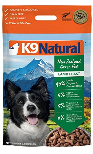 Alimento natural liofilizado para perros K9