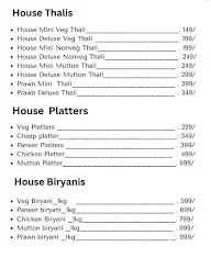 Chef House menu 1