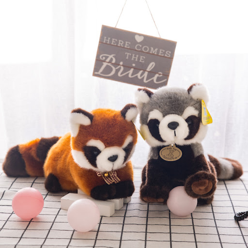 Title 7, Adorable little raccoon cat doll. Soft and cudd...