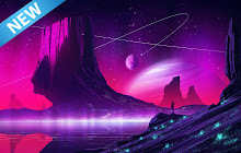 Neon Space Wallpaper Custom New Tab small promo image