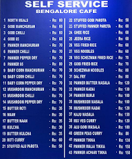 Bengalore Cafe menu 3