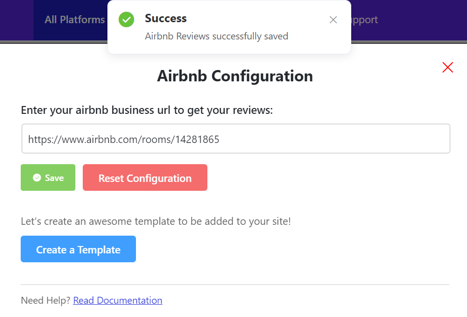 Airbnb configuration process